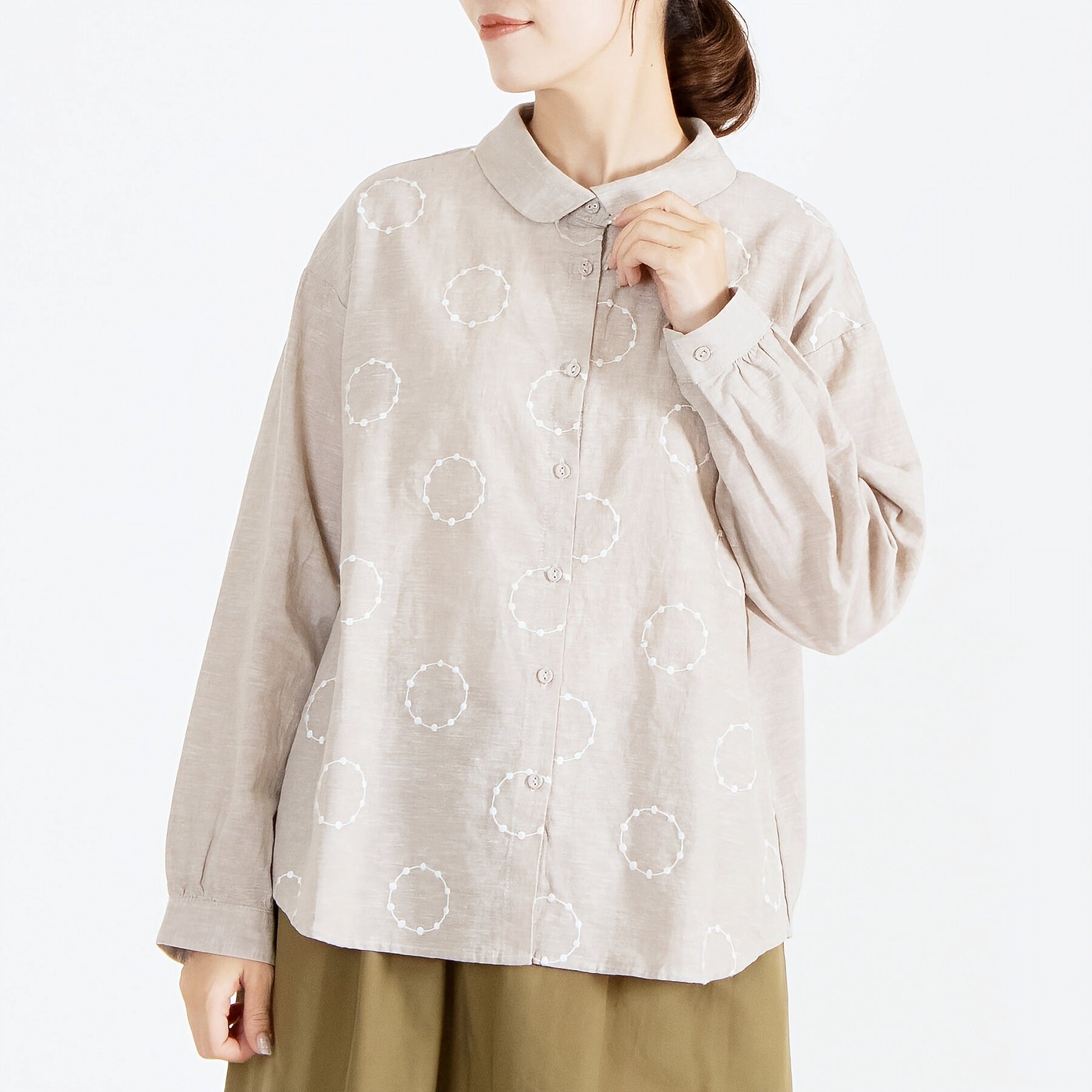 デイジーリン Stripe Blouse Provence 06963 ブラウス 40 ブルー【中古】 喜ばしい ITCC5PGW8E08